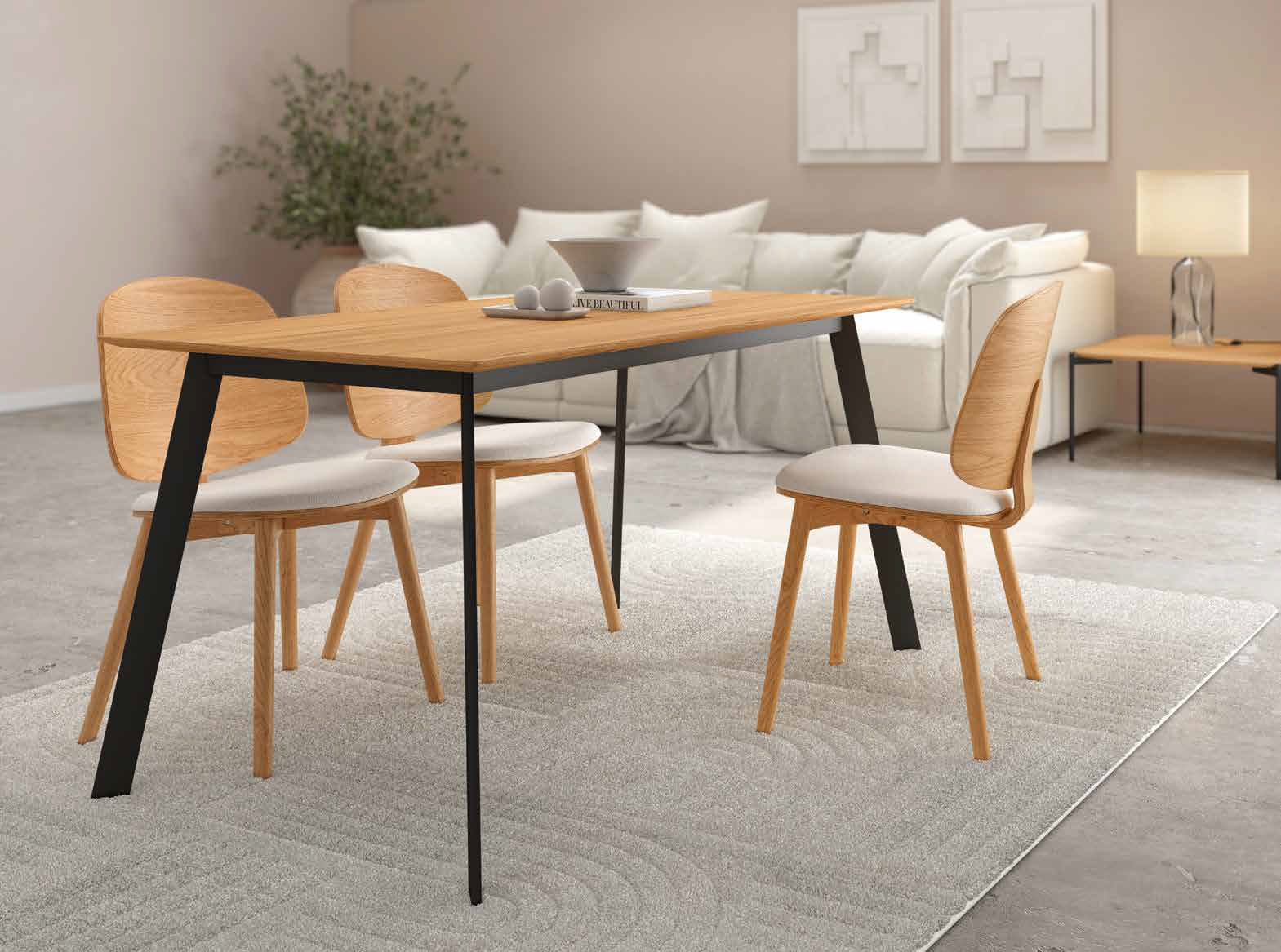 Mesa Rectangular Fija Pérsico